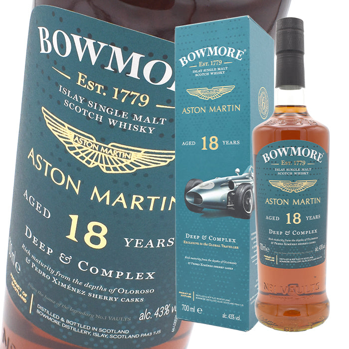 Whiskey 43% Bowmore 18 Years Deep & Complex Aston Martin Edition