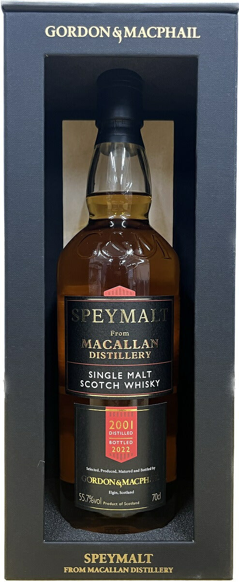 Whiskey 55.7% Spey Malt From Macallan 2001 Gordon & MacPhail Single Cask FOR JIS 700ml 1 bottle