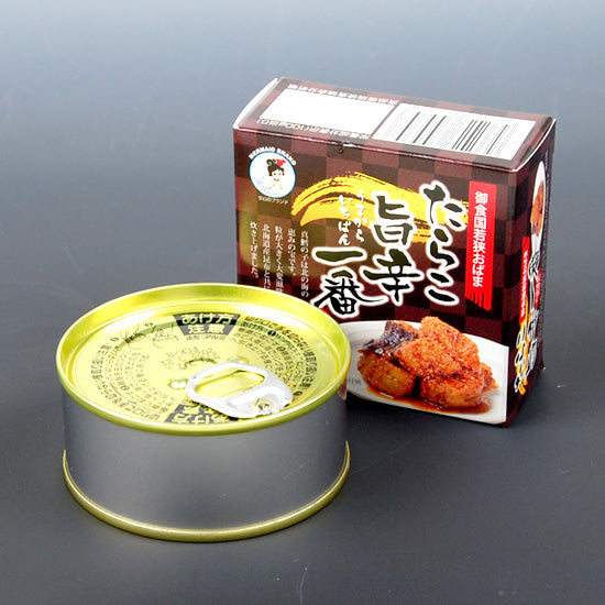Fukui Canned Tarako Spicy Ichiban Hokkaido Kelp Type 90g 1 piece