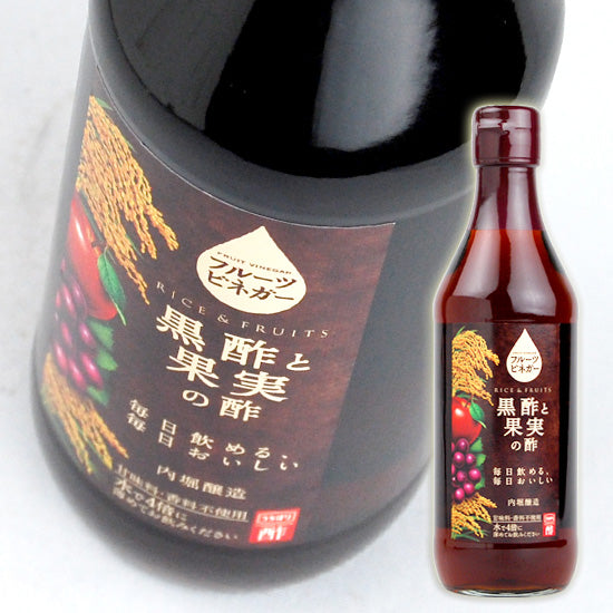 Uchibori Jozo Fruit Vinegar 《Black Vinegar and Fruit》 360ml