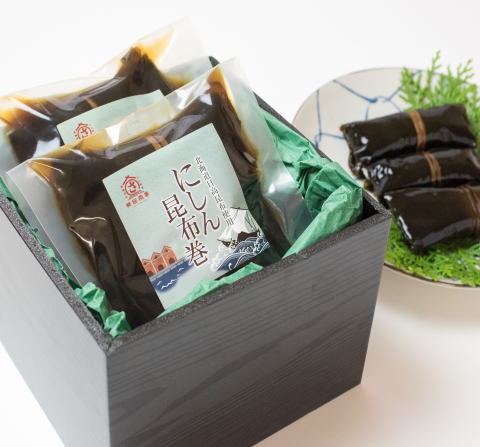 [Sakita Shoji] Herring kelp rolls, 3 pieces x 4 bags, gift boxed, Maizuru