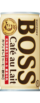 Canned coffee Suntory BOSS Cafe au lait 185g x 30 cans 1 case set Free shipping