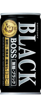 Canned coffee Suntory BOSS Sugar-free black 185g x 30 cans 1 case set Free shipping