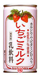 Milk drink Suntory Strawberry milk 190g x 30 cans 1 case set Free shipping