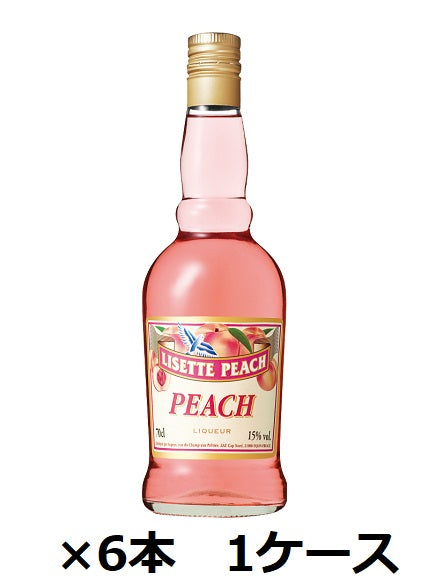 [Sapporo Beer] 15° Lisette Peach 700ml x 6 bottles 1 case Peach liqueur