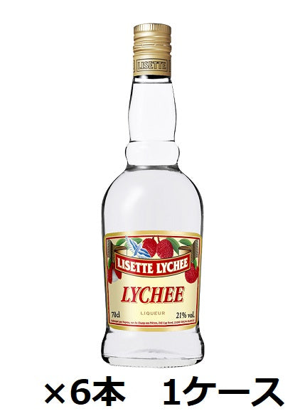[Sapporo Beer] 21° Lisette Lychee 700ml x 6 bottles 1 case Lychee liqueur