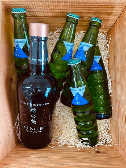 [Kinomi Gin and Tonic Set] 45° Kinobi Kyoto Dry Gin 700ml 1 bottle, Wilkinson Tonic 190ml 5 bottles [Gin and Tonic Set]