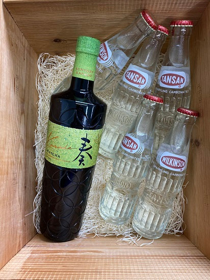 [Suntory] 25° Japanese Craft Liqueur Kanade Matcha 700ml 1 bottle, Wilkinson Tansan 190ml 5 bottles carbonated set