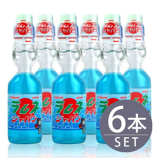 [Kotobuki-ya] Ramune Bottle Ramune Japan 200ml [Bottle] 6 bottles Marble stopper Carbonated Ramune Bottle