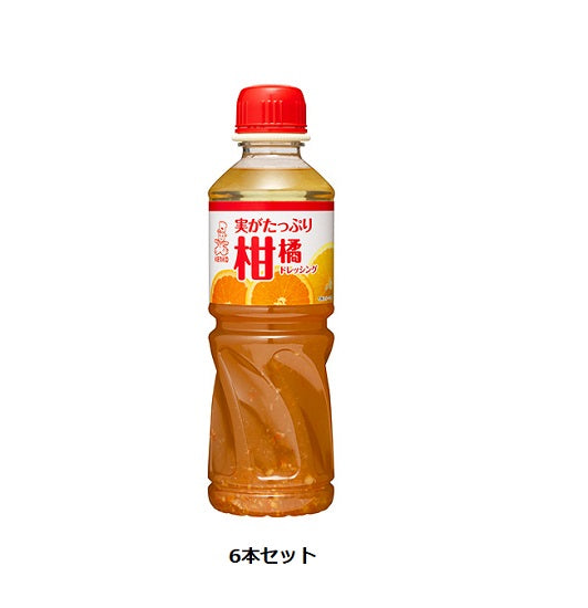 [Kenko Mayonnaise] Kenko Citrus Dressing with Lots of Fruit 500ml Pet Set of 6 Dressing for Home Use