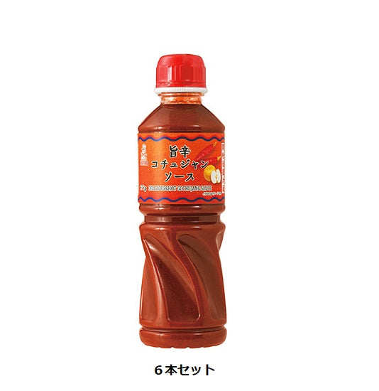 [Kenko Mayonnaise] Delicious spicy gochujang sauce 575g PET 6 pieces [Large size for commercial use]