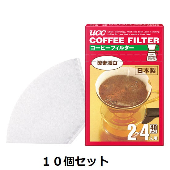 [UCC] Coffee filter (for 2 to 4 people) 40P x 10 pieces