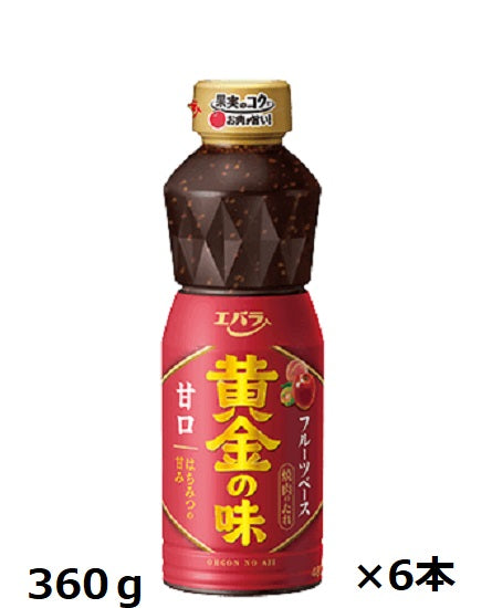 Ebara Foods Golden Flavor Sweet 360g x 6 bottles