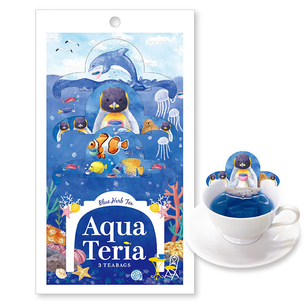 [Japan Green Tea Center] Hook Tea Aquateria (Blue Herbal Tea) 6.3g (2.1g x 3 bags) x 1