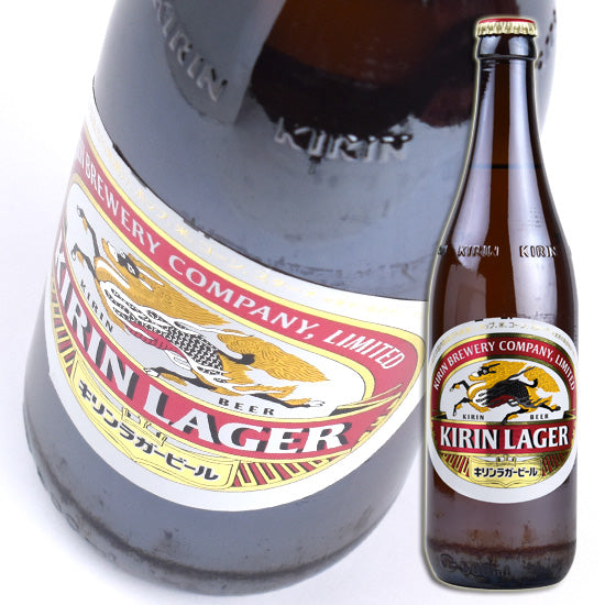 [Kirin Beer] Kirin Lager Medium Bottle 1 bottle 500ml Bottled Beer Medium Bottle