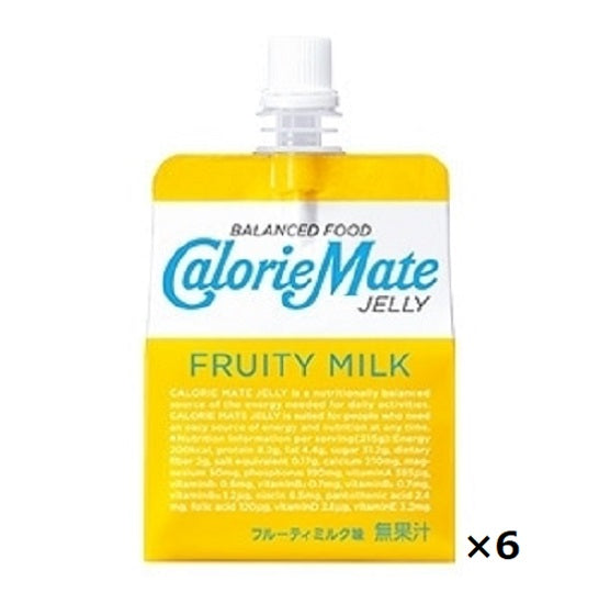 Otsuka Pharmaceutical Calorie Mate Jelly ≪Fruity Milk Flavor≫ 215g x 6 pieces set
