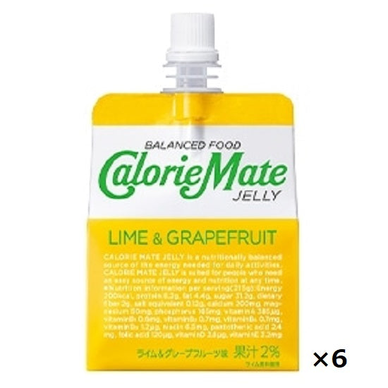 Otsuka Pharmaceutical Calorie Mate Jelly ≪Lime & Grapefruit Flavor≫ 215g x 6 pieces set