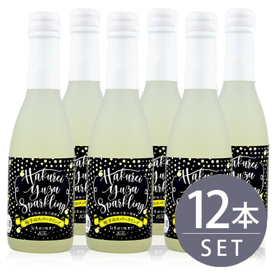 Hakurei Sake Brewery Yuzu Sparkling 250ml bottles x 12 bottles
