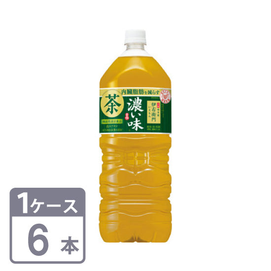 Iyemon Dark Flavor Green Tea Suntory 2L x 6 bottles Pet (food with functional claims) 1 case set Free shipping