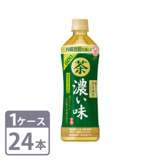 Green tea Iyemon strong flavor (food with functional claims) Suntory 600ml x 24 bottles Pet 1 case set Free shipping