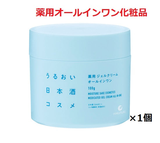 Hakutsuru Moisture Sake Cosmetic Medicated Gel Cream 100g x 1 piece