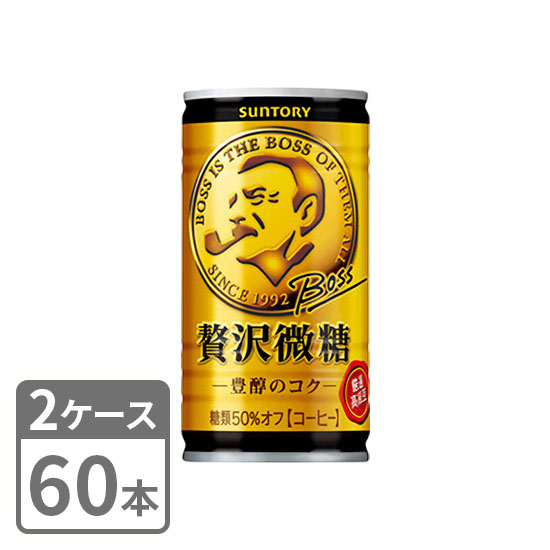 Canned coffee Suntory BOSS Luxury light sugar rich richness 185g x 60 cans 2 case set Free shipping