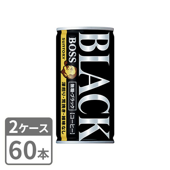Canned coffee Suntory BOSS Sugar-free black 185g x 60 cans 2 case set Free shipping