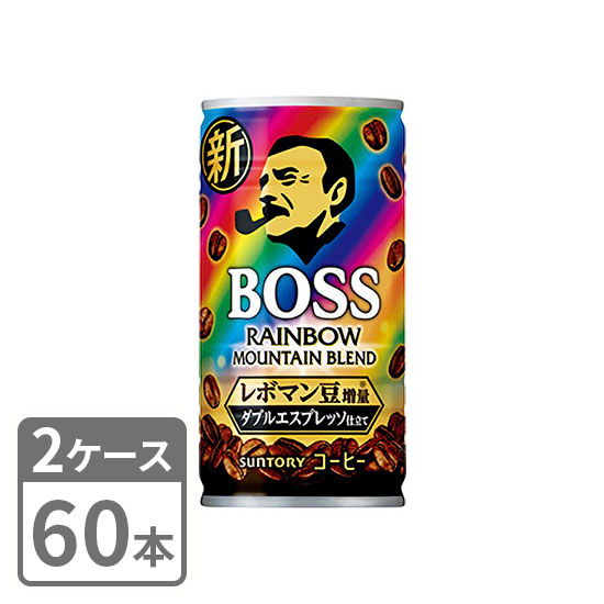 Canned coffee Suntory BOSS Rainbow Mountain Blend 185g x 60 cans 2 case set Free shipping