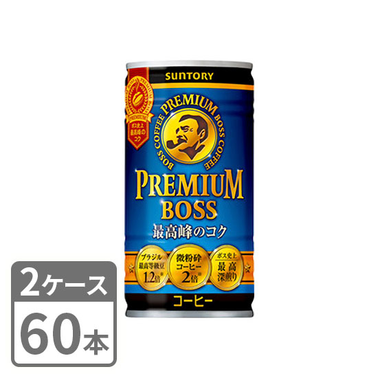 Canned coffee Suntory BOSS Premium Boss 185g x 60 cans 2 case set Free shipping
