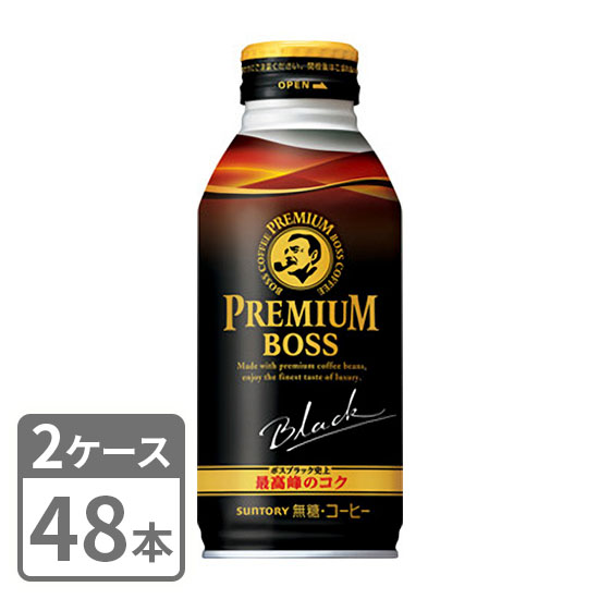 Premium Boss Black Suntory 390g x 48 bottles can 2 case set free shipping
