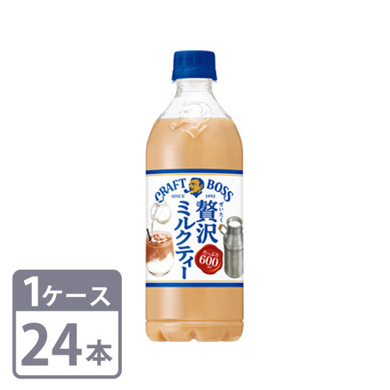Black Tea Craft Boss Milk Tea 600ml PET x 24 bottles 1 case Free shipping Suntory