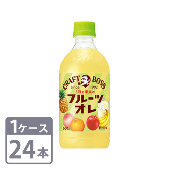 Fruit ole Craft Boss Fruit ole 500ml PET x 24 bottles 1 case Free shipping Suntory
