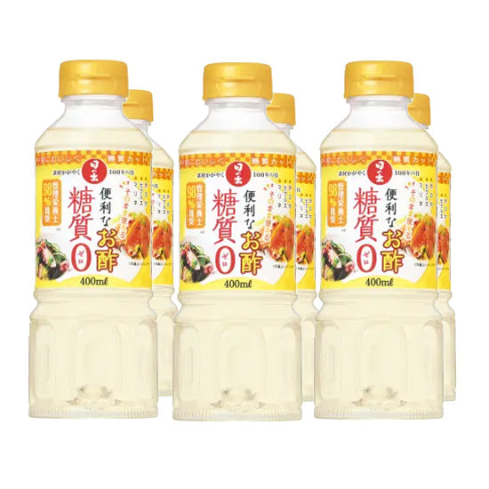 [King Jozo] Hinode Convenient Vinegar Zero Carbohydrate Vinegar with Flavor of Kelp 400ml x 6 Bottles