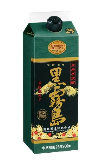 Potato Shochu 25% Kurokirishima 900ml Paper pack 6 bottles 1 case Free shipping Manufacturer discontinued Limited stock