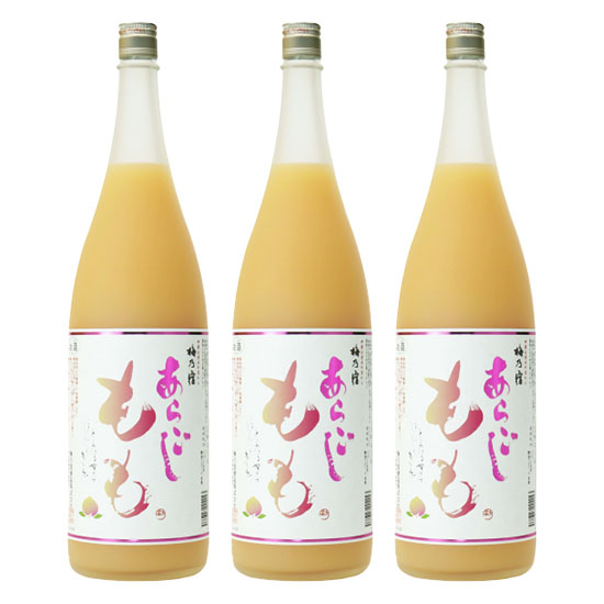 Umenoyado Sake Brewery Aragoshi Peach 1800m Set of 3 Free Shipping