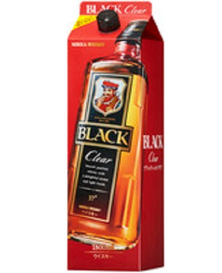 Whiskey 37% Black Nikka Clear 1800ml Paper Pack 1 bottle Free Shipping
