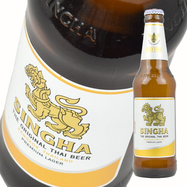 Singha Beer Bottled beer 330ml 1 small bottle [Imported beer] [Thailand] [Overseas]