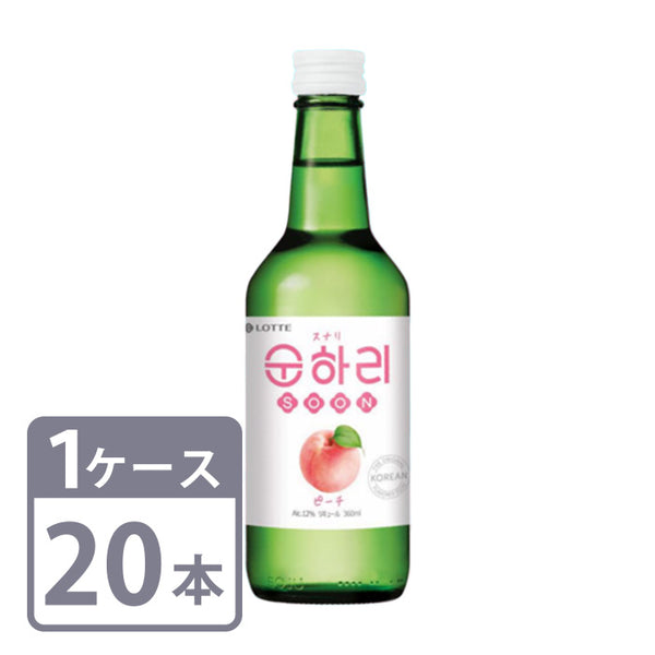 Liqueur 12% Sunari Peach 360ml Bottles 20 bottles 1 case Korean Soju Free Shipping