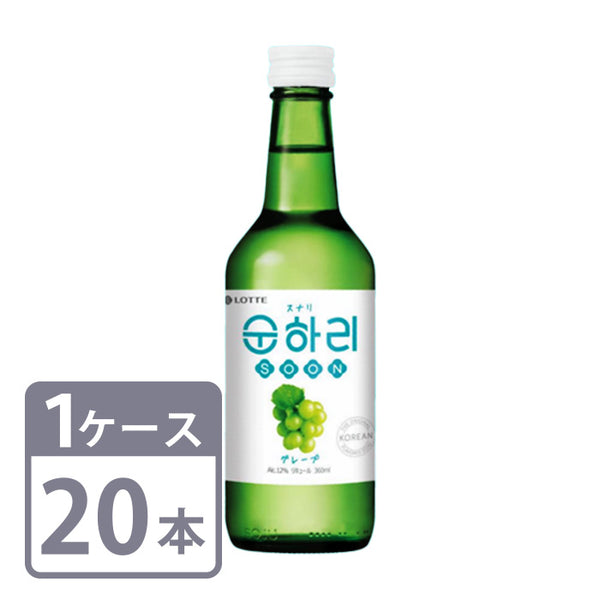 リキュール 12% スナリ グレープ 360ml 瓶 20本 1ケース 韓国 焼酎 送料無料