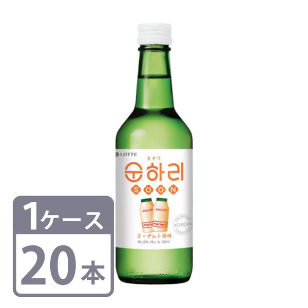 Liqueur 12% Sunari Yogurt 360ml Bottles 20 bottles 1 case Korean Soju Free Shipping