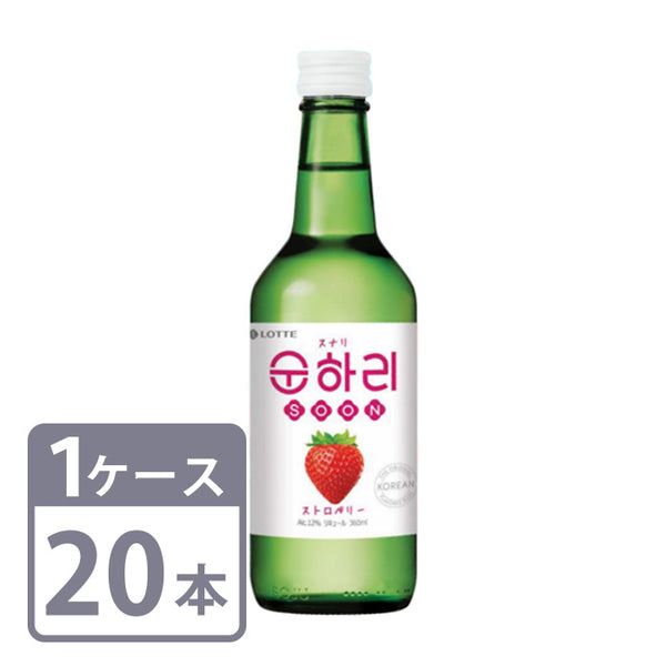 Liqueur 12% Sunari Strawberry 360ml Bottles 20 bottles 1 case Korean Soju Free Shipping
