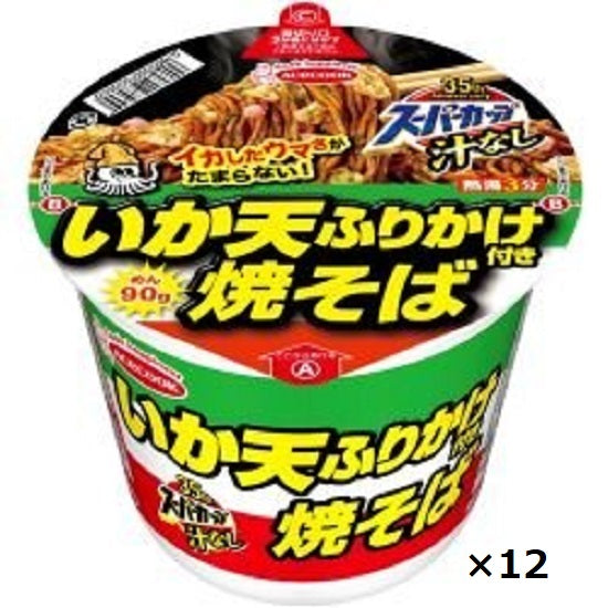 [Ace Cook] Super Cup New Squid Tempura Furikake Yakisoba 113g x 12 pieces