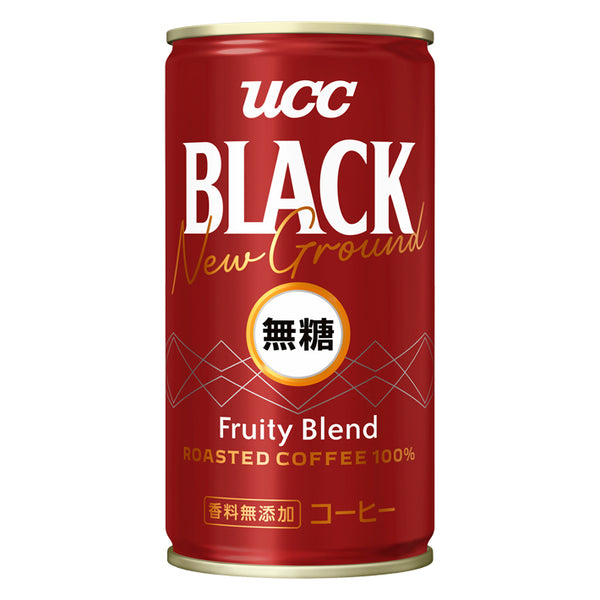 訳アリ 賞味期限24.3.25 UCC ブラック ニューグラウンド フルーティーブレンド BLACK無糖 New Ground Fruity Blend 缶 185g 30本 1ケース 送料無料