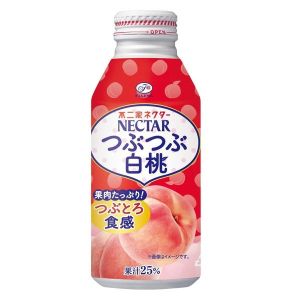 Special price soft drink Fujiya Nectar White Peach Bottle Can 380g 24 bottles 1 case Free shipping
