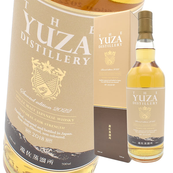 Whiskey 62% YUZA Single Malt Japanese Whiskey 2nd Edition 2022 Limited Quantity 700ml 1 Bottle