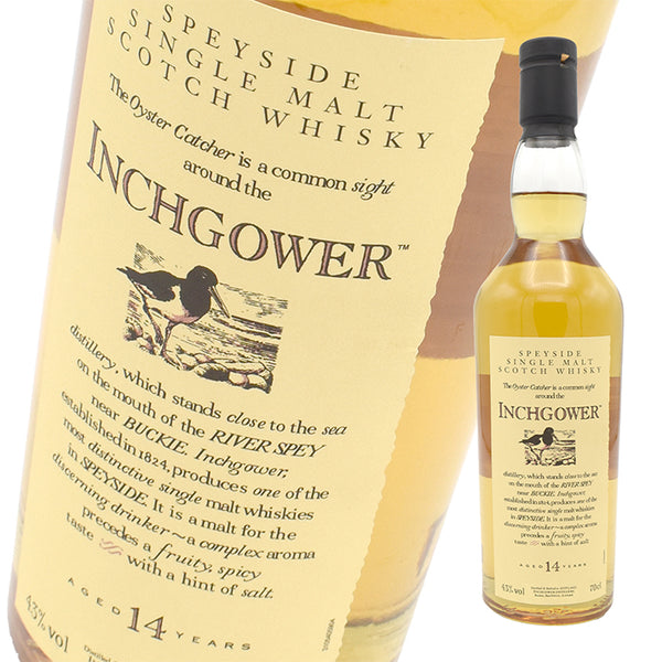 Whiskey 43% Inchgower 14 Year Speyside Single Malt Scotch Whiskey 700ml 1 Bottle