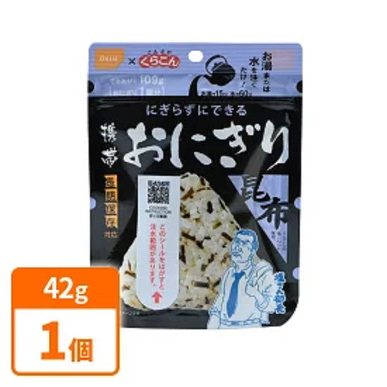 [Best before date: February 2028] Onishi Foods 5-year storage mobile rice ball <<Konbu>> 42g x 1 piece [Translation] [Discount] [Limited to actual item] [Stock clearance]