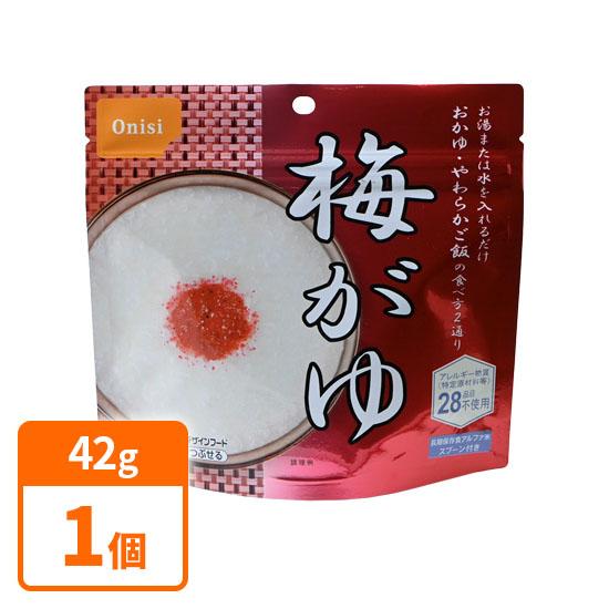 [Best before date: January 2028] Onishi Foods 5 Years Preserved Alpha Rice <Ume Gayu> 42g x 1 piece [Translation] [Discount] [Limited to actual item] [Stock Clearance]