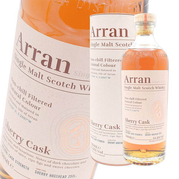 Whiskey 55.8% Aran Sherry Cask 700ml 1 bottle Regular