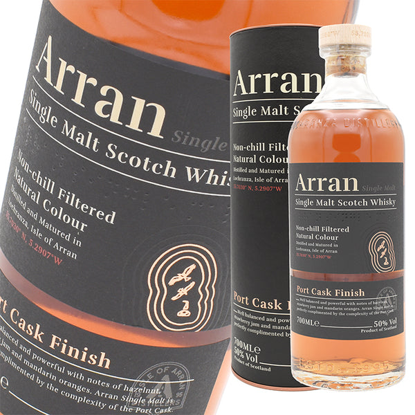 Whiskey 50% Aran Port Cask 700ml 1 bottle